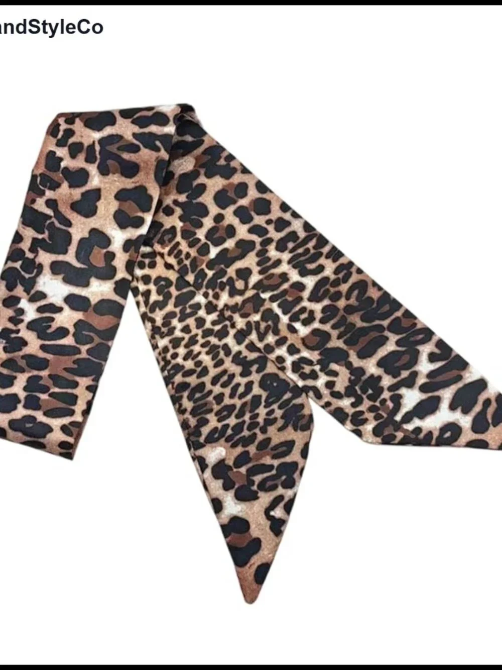 Women's Polyester Skinny Scarf Leopard Print Neck Scarf Hair Ribbon